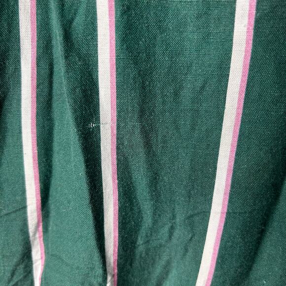 Steele Anthropologie Meyer Stripe Wrap Linen Midi Dress Women's Small Petite - Picture 11 of 11